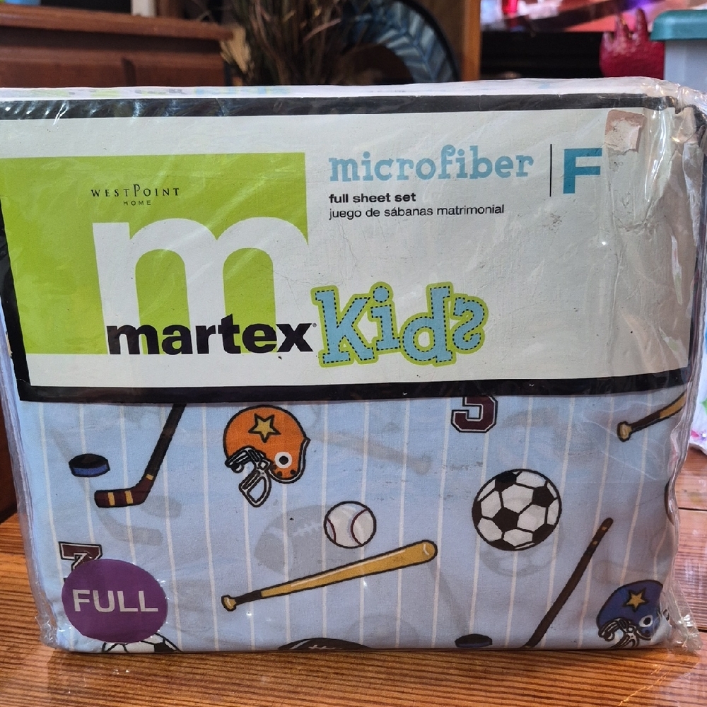 Martex Kids Microfiber Full Sheet Set - Blue